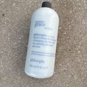 Philosophy Summer Grace Sea of Love Hydrating Shower Gel 32 fl.oz (Blue) NO PUMP